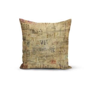 Vintage Paper Pillow Cover
